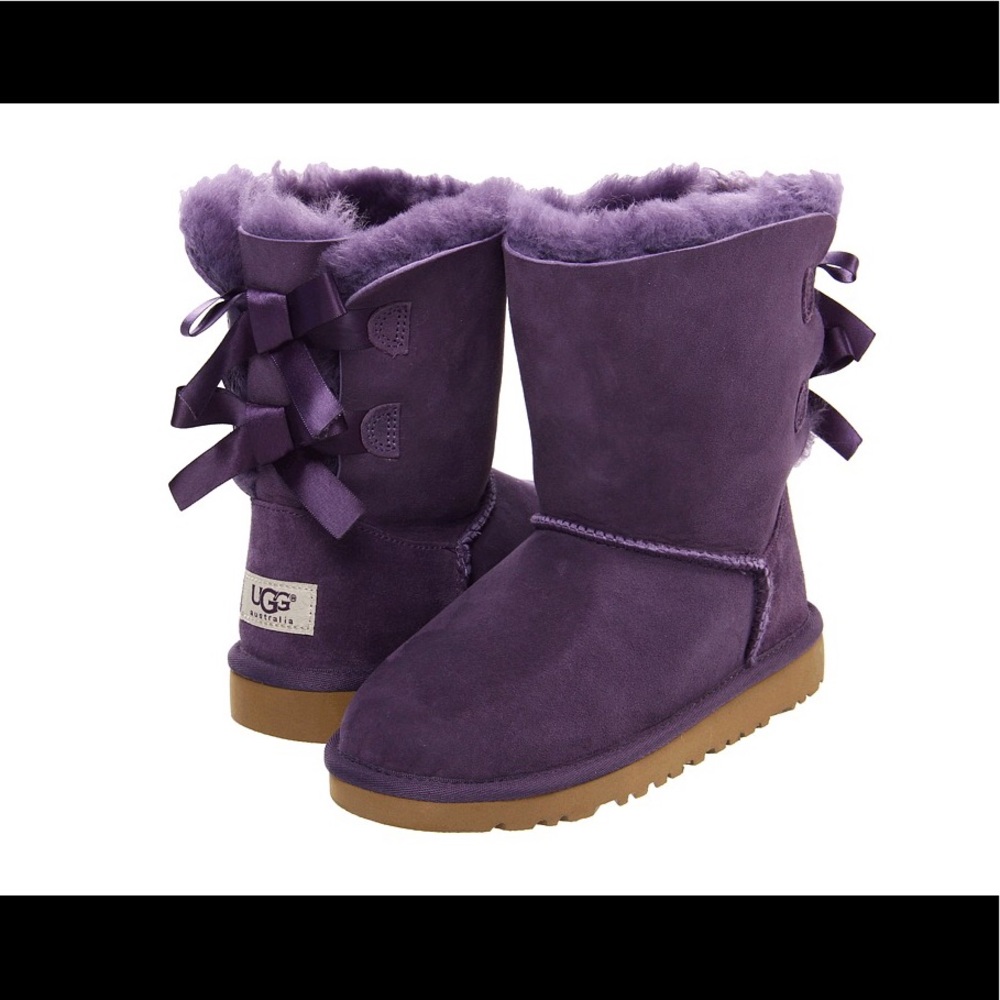 UGG Bailey Bow Boots Purple